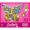 Masterpieces Puzzle Contours Shaped Butterfly Shape Puzzle 1,000 pieces