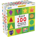 First 100 Shapes & Opposites Puzzle Cards Game
