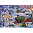 Clementoni Puzzle Christmas Train Poster Included 500 Pieces