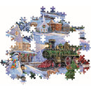 Clementoni Puzzle Christmas Train Poster Included 500 Pieces