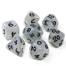 Die Hard Dice 7pc RPG Set - Elessia Kybr - Peace with Black