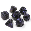 Die Hard Dice 7pc RPG Set - Elessia Kybr - Passion with Black