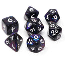 Die Hard Dice 7pc RPG Set - Elessia Moonstone Deepwalker with White