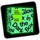 Cards Against Humanity Family Edition First Expansion Glow In The Dark Box Game