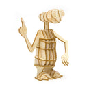 Incredibuilds ET the Extra Terrestrial Book and 3D Wood Model Toy