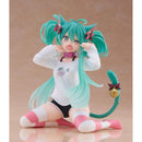 Hatsune Miku Desktop Cute Figure Cat Ear T Shirt Version re-run Figurine