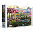 Harlington Thomas Kinkade Puzzle Disney Mickey and Minnie in Japan 1,000 Pieces