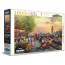 Harlington Thomas Kinkade Puzzle Disney Mickey and Minnie in London 1,000 Pieces