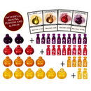 Healing Potion Markers & Dice - Set of 24 Dice & 15 Potions Tokens Game