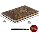3D Faux-Leather Notebook / Journal - Gold Phoenix