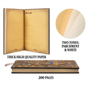 3D Faux-Leather Notebook / Journal - Gold Phoenix