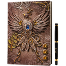 3D Faux-Leather Notebook / Journal - Pink Phoenix