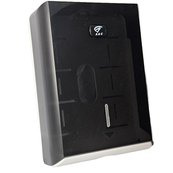 A&C Gentility Slimline Hand Towel Plastic Dispenser Black AC-806B AC-806B - SuperOffice