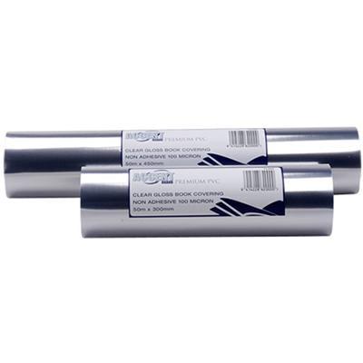 Accent Pvc Non Adhesive Book Covering 100 Micron 900Mm X 50M 0333800 - SuperOffice