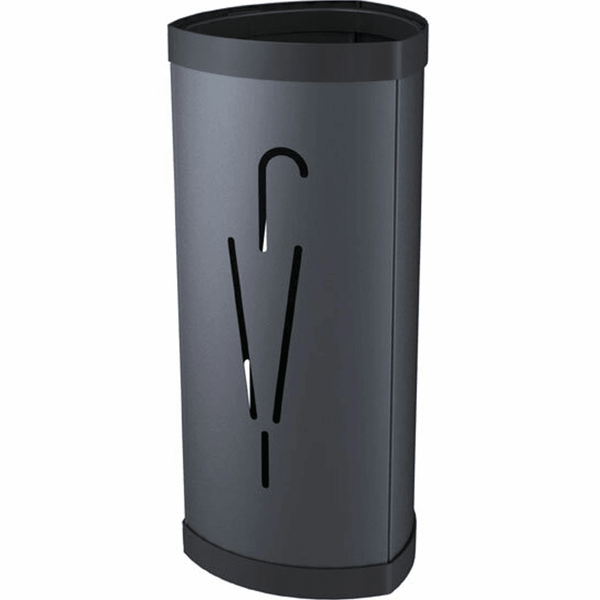 Alba Umbrella Stand Bin Steel Black Lobby Reception 0400070 - SuperOffice