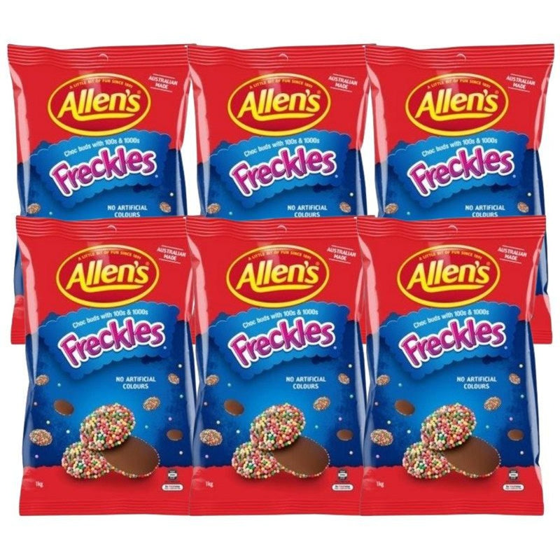 Allen's Freckles Lollies 1kg 6 Pack Bulk FRE61KG(6PACK) - SuperOffice