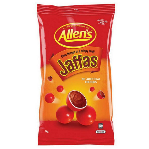 Allen's Jaffas Lollies 1kg Pack JAF1PKT - SuperOffice