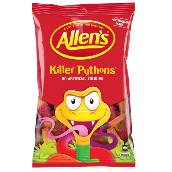 Allen's Pythons Killer Lollies 1kg Pack PYTKPKT1 - SuperOffice