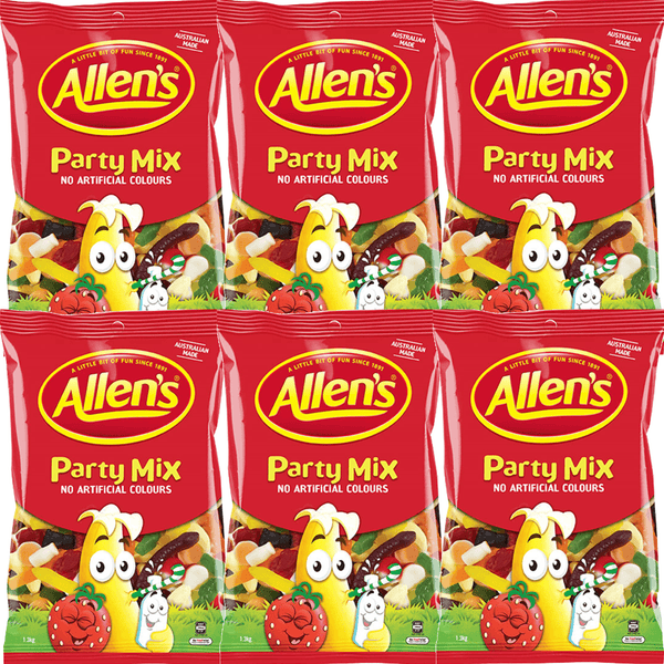 Allens Party Mix Assorted Lollies 1.3Kg 6 Pack BULK 109099 (6 Pack) - SuperOffice