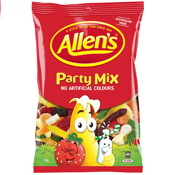 Allens Party Mix Assorted Lollies 1.3Kg 6 Pack BULK 109099 (6 Pack) - SuperOffice