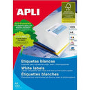 Apli 1279 General Use Labels Square Corners 8Up 105 X 74.0Mm A4 White 100 Sheets 901279 - SuperOffice