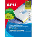 Apli 2785 General Use Labels Square Corners 14Up 98 X 38.0Mm A4 White 100 Sheets 902785 - SuperOffice