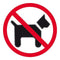 Apli Dogs Forbidden Self Adhesive Sign 900434 - SuperOffice