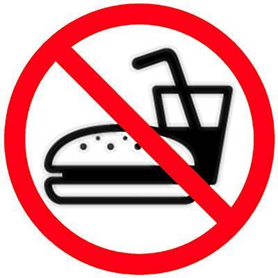 Apli No Eating Self Adhesive Sign 900430 - SuperOffice