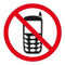 Apli No Mobile Phone Self Adhesive Sign 900427 - SuperOffice