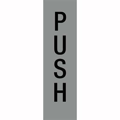 Apli Push Self Adhesive Sign Silver 900418 - SuperOffice