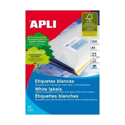 Apli Round Corner Labels A4 99 X 57Mm 10Up 100 Sheets 902411 - SuperOffice