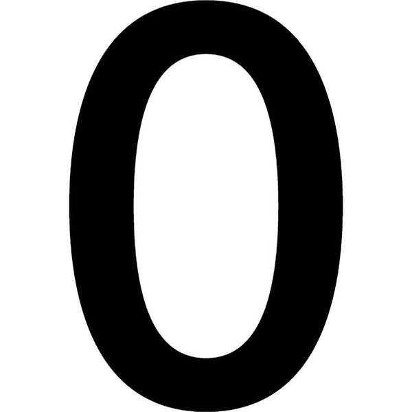 Apli Self Adhesive Number 0 Black/White 900405 - SuperOffice