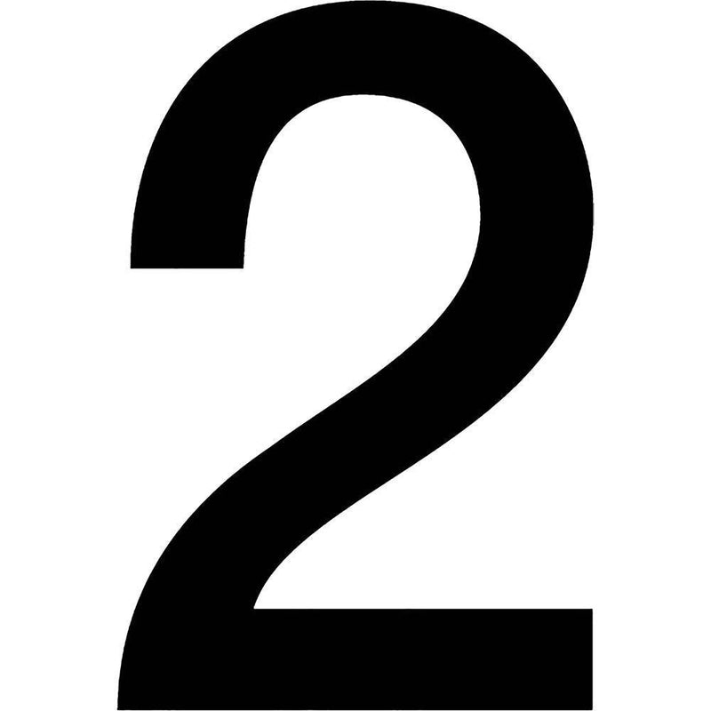 Apli Self Adhesive Number 2 Black/White 900407 - SuperOffice