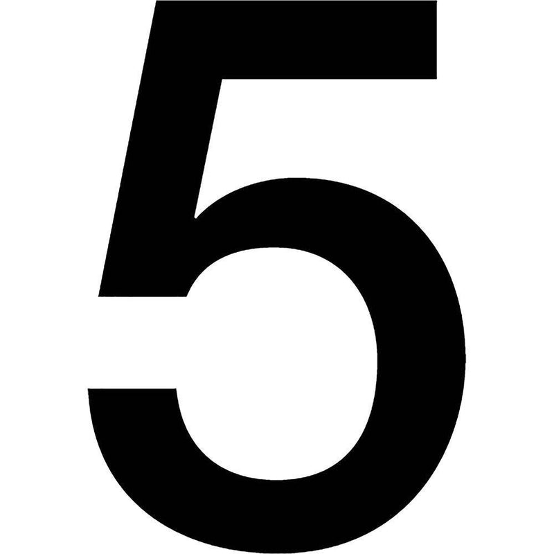 Apli Self Adhesive Number 5 Black/White 900410 - SuperOffice