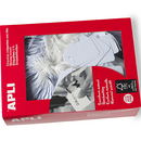 Apli Strung Tickets Tags 9x24mm White Box 1000 900384 - SuperOffice