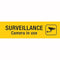 Apli Surveillance Camera Self Adhesive Sign Yellow 900415 - SuperOffice