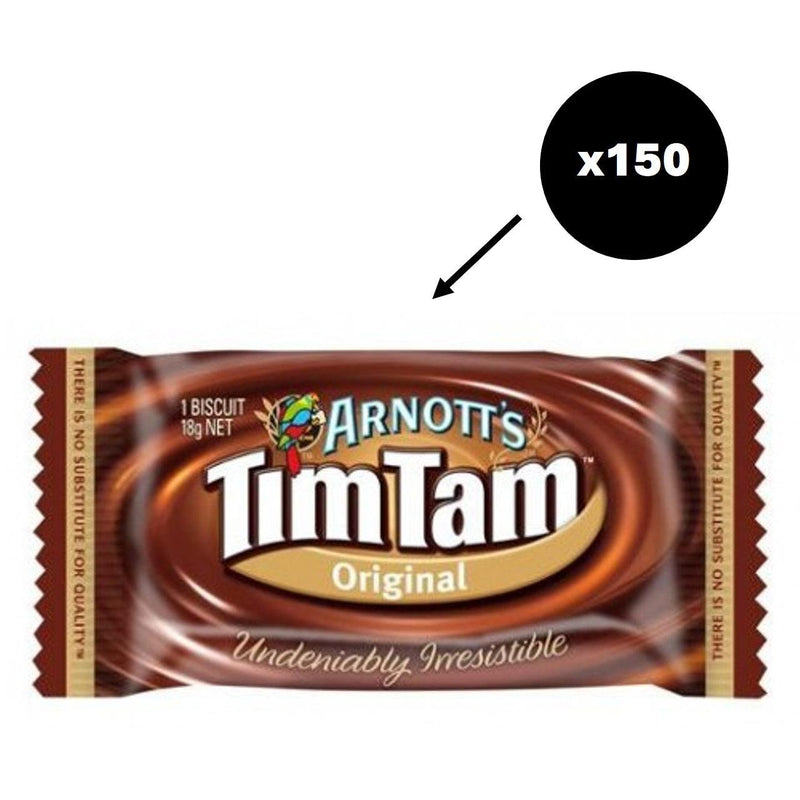 Arnott's Tim Tam Biscuits Individually Wrapped Portions 18g 150 Pack Carton Bulk Box 345512(TimTams) - SuperOffice