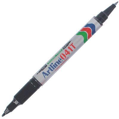 Artline 041T Permanent Dual Nib Marker Black 104101 - SuperOffice
