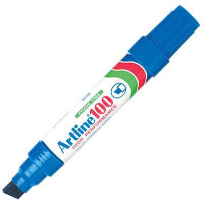 Artline 100 Permanent Marker 12Mm Chisel Nib Blue 110003 - SuperOffice