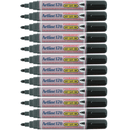 Artline 170 Permanent Marker 2mm Bullet Nib Black Box 12 101701 (Box 12) - SuperOffice