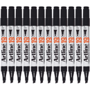 Artline 19 Industrial Permanent Marker 5mm Chisel Black Box 12 119001 (Box 12) - SuperOffice