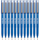Artline 200 Fineliner Felt Tip Pen 0.4mm Blue Box 12 Bulk 120003 (Box 12) - SuperOffice