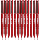 Artline 200 Fineliner Felt Tip Pen 0.4mm Red Box 12 Bulk 120002 (Box 12) - SuperOffice