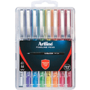 Artline 200 Fineliner Pen 0.4mm Bright Assorted Colours Hard Case Pack 8 1200748HC - SuperOffice