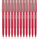 Artline 200 Fineliner Pen 0.4mm Bright Red Box 12 120072 (Box 12) Bright Red - SuperOffice