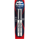 Artline 210 Fineline Pen 0.6Mm Black Pack 2 121065 - SuperOffice