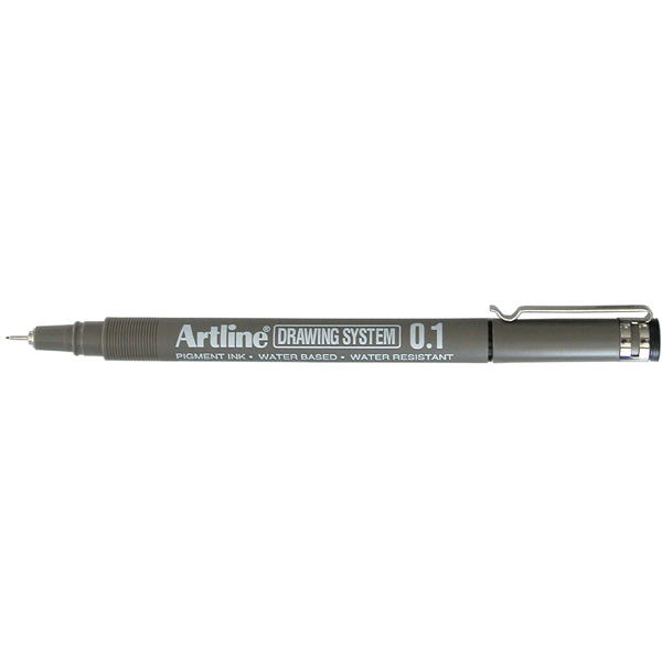 Artline 231 Drawing System Pen 0.1mm Black Pigment Ink Water Resistant Box 12 123101 (Box 12) - SuperOffice