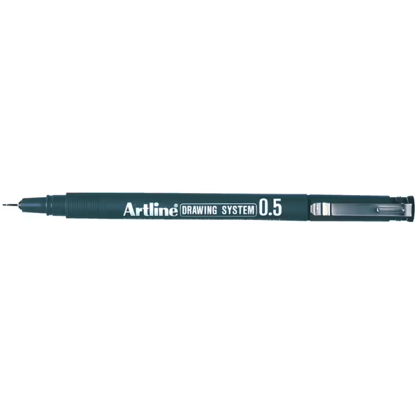 Artline 235 Drawing System Pen 0.5mm Black Pigment Ink Water Resistant Box 12 123501 (Box 12) - SuperOffice