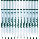 Artline 242 Calligraphy Pen 2.0mm Black Pigment Ink Wedge Tip Box 12 124201 (Box 12) - SuperOffice