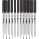 Artline 250 Permanent Marker Pen Fine NIB 0.4mm Black Box 12 125001 (Box 12) - SuperOffice